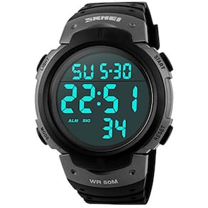 Relógio digital masculino e feminino PASOY Big Dial Light LE