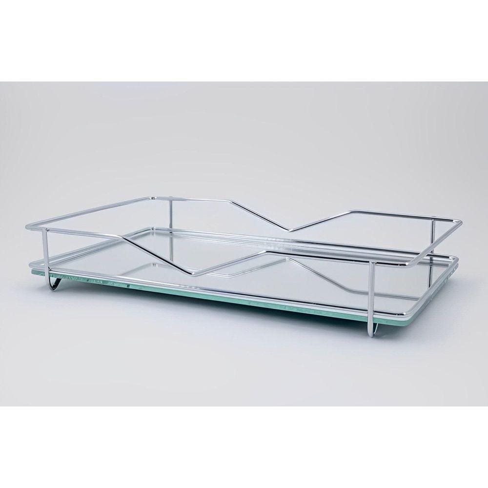 Bandeja Espelhada Hara 15x25 CM - Organizador Retangular