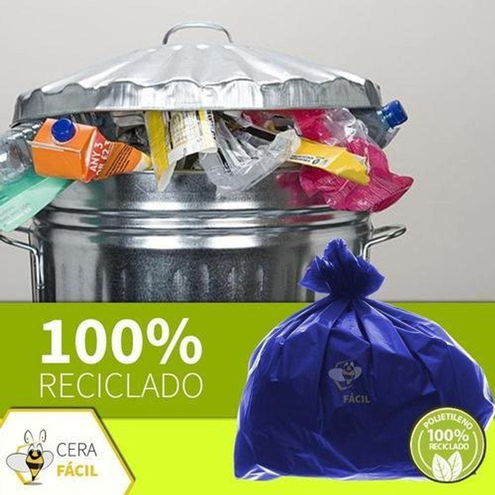 Saco de Lixo Azul 200L 0,025mm 100un