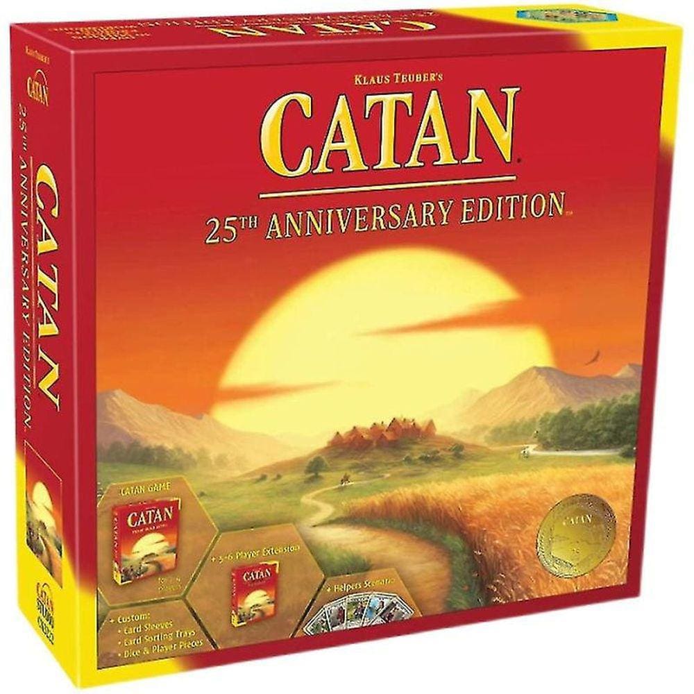 Catan Board Game Card Edição de 25º Aniversário