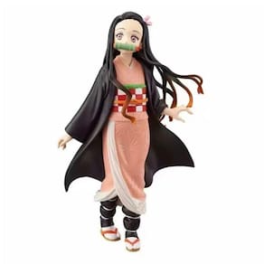 14cm Demon Slayer Kimetsu no Yaiba Action Figures Kamado Tanjirou Kamado Nezuko Anime Figma Dragon Effect Toy Modelo PVC Doll Juguetes| Figuras de Açã
