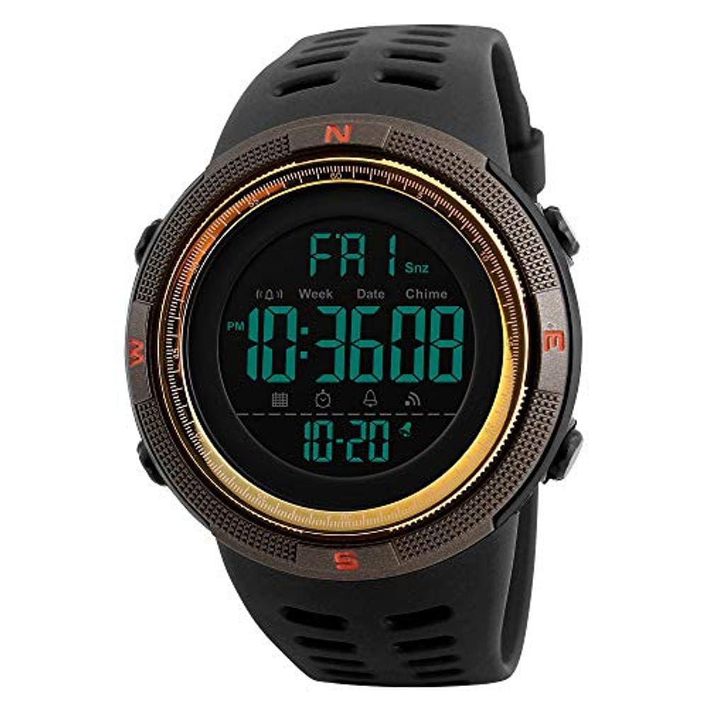 Relógios esportivos masculinos ALCADAN Digital LED Face Back