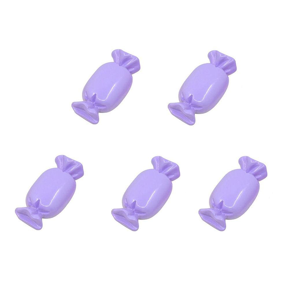 Azul 5pcs miniatura doces modelo alimentar diy decor crianças brinquedo