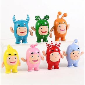Anime Cartoon 7pcs/set Oddbods Fuse Pogo Bubbles Slick Zeke
