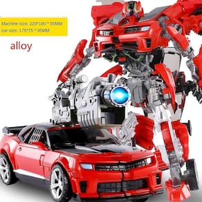 18cm robô de transformação carro de brinquedo modelo anime figura de ação