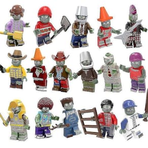 16/8 Plantas Vs. Zombies Building Blocks Playset compatível W