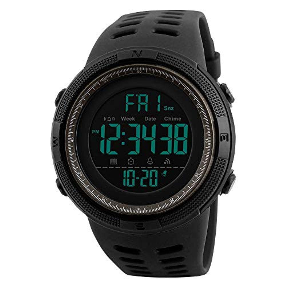 Relógios esportivos masculinos ALCADAN Digital LED Face Back
