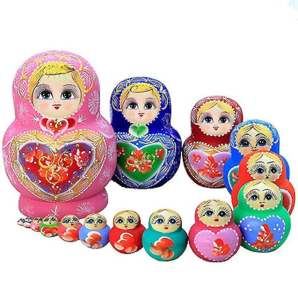 Matryoshka Russo de 15 camadas Boneca Basswood u Brinquedo Educacional Infantil