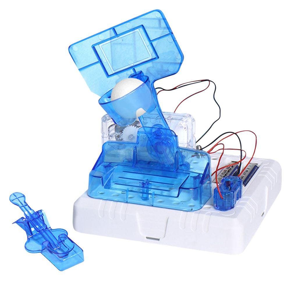 Experiência científica educacional infantil Tiro mágico brinquedos montados artesanais DIY