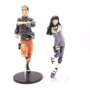 2pcs Anime Naruto Uzumaki Naruto Hyga Hinata Figura Toy Pvc
