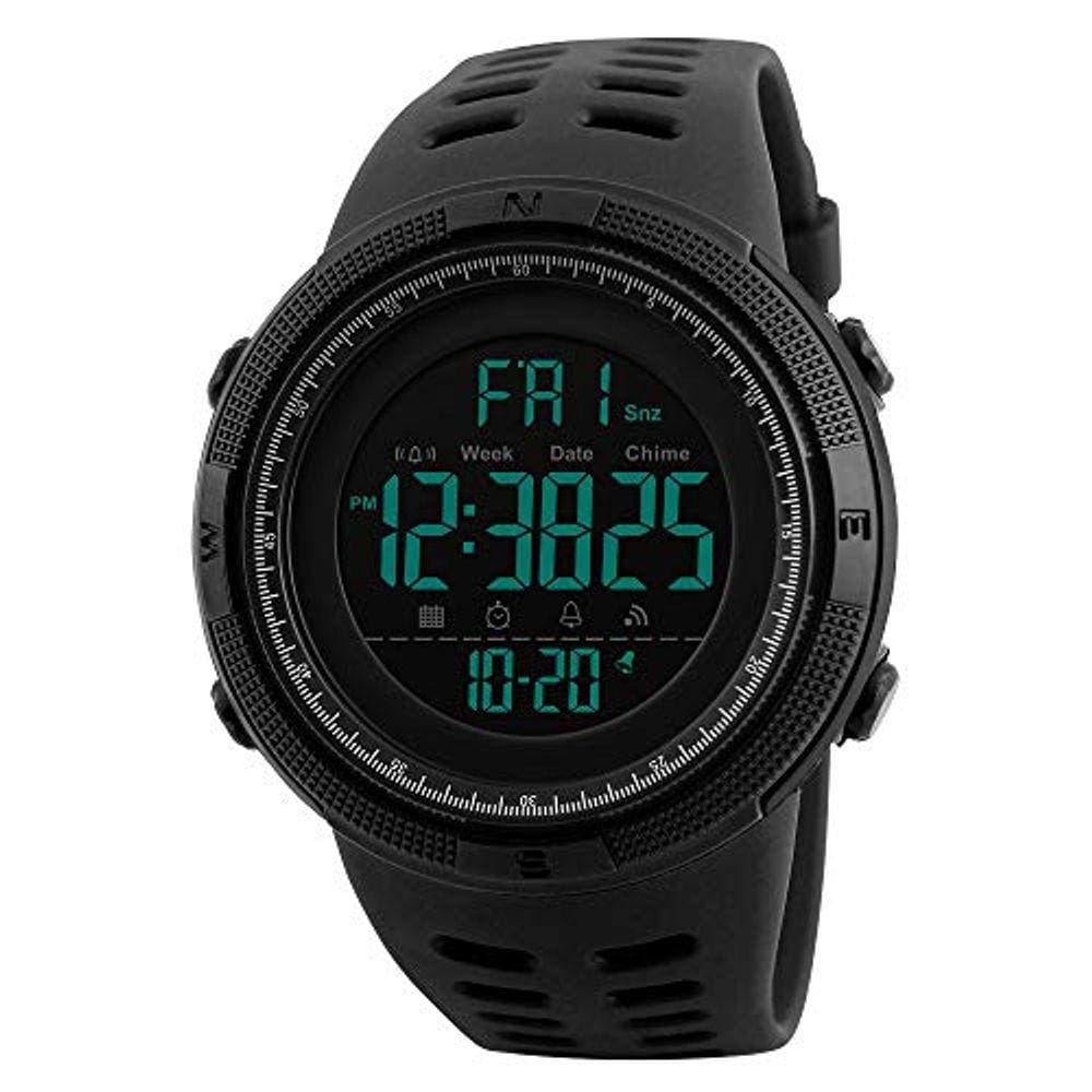 Relógios esportivos masculinos ALCADAN Digital LED Face Back