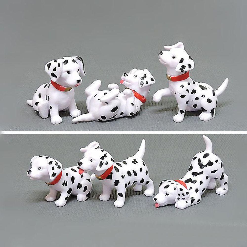 101 Cartoon Dalmatian Dog Figurine Doll Collection Modelo Dez