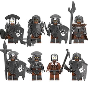 8pcs O Senhor dos Anéis Série Building Blocks Strong Orc