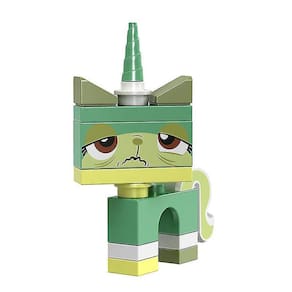 8pcs unicórnio gato blocos de construção bonito cartoon gatinho montar