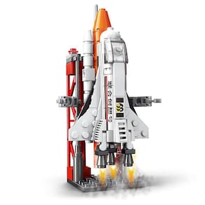 Space Shuttle Puzzle Blocos com Lego Particles B