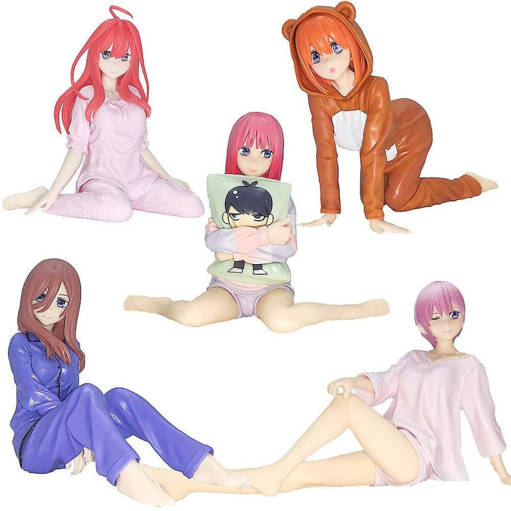 5pcs pijamas quíntuplos figura modelo de brinquedo