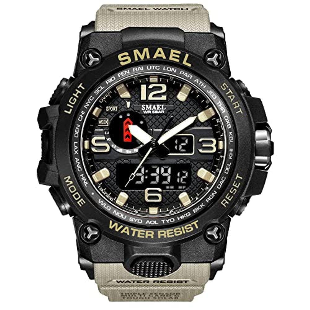 Relógios masculinos SMAEL Fashion LED Sport Impermeáveis Top