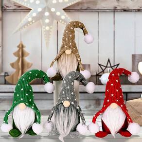 Decorações de Natal Boneca sem rosto Turquia Rudolph Ornaments Doll Boneca sem rosto