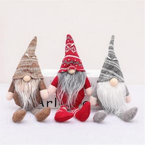 Boneca de Natal Sentada Floresta Pingente de Árvore de Natal Mini Boneca