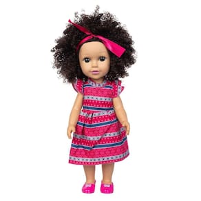 Cabelo encaracolado Boneca Bonita Simulação Boneca Boneca de Cabelo Encaracolado Bonito Brinquedo