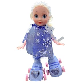 Boneca de patins infantis Música brilhante Brinquedo de boneca de menina fofa multifuncional