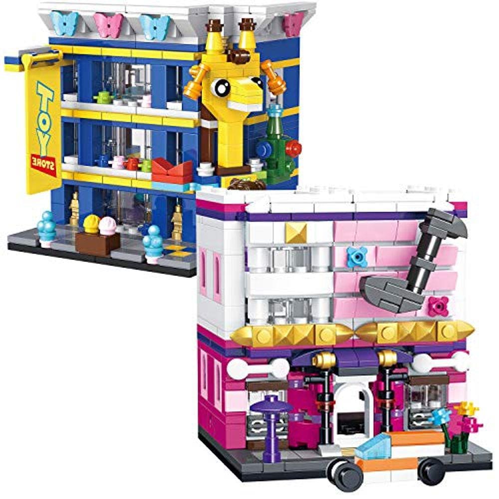 CLOURF Creator Mini Streets Building Toy kit Compatível wi