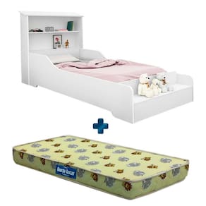 Cama Infantil Menina Montessoriana Branca Liz Cambel Com Colchão Probel