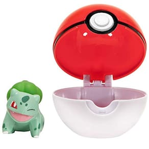 Pokémon Oficial Bulbasaur Clip e Go, Vem com Bulbasa