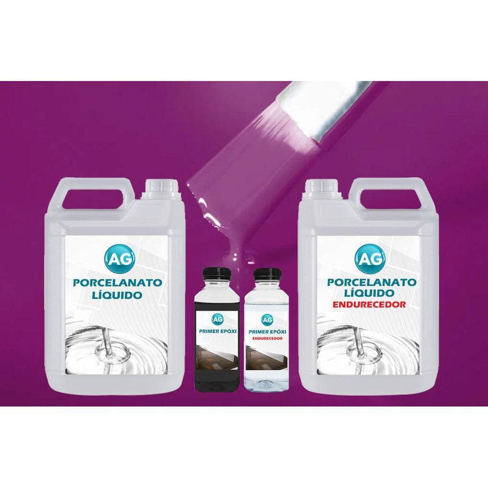 Kit Porcelanato Líquido + Primer Epóxi M - Concreto