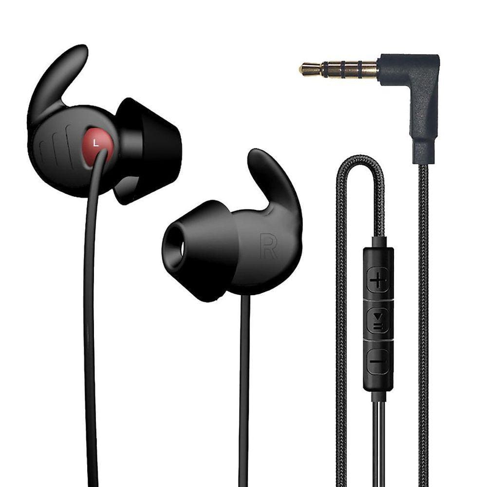 Fone de ouvido com fio de driver duplo com mic 3d Surround Stereo Soun