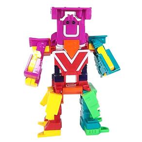 Robô de transformação de cartas educacionais para crianças Transformação criativa Robô combinado Brinquedo interativo pai-filho
