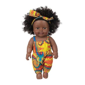 Saia de renda fofa com cabelo encaracolado para bebês de pel