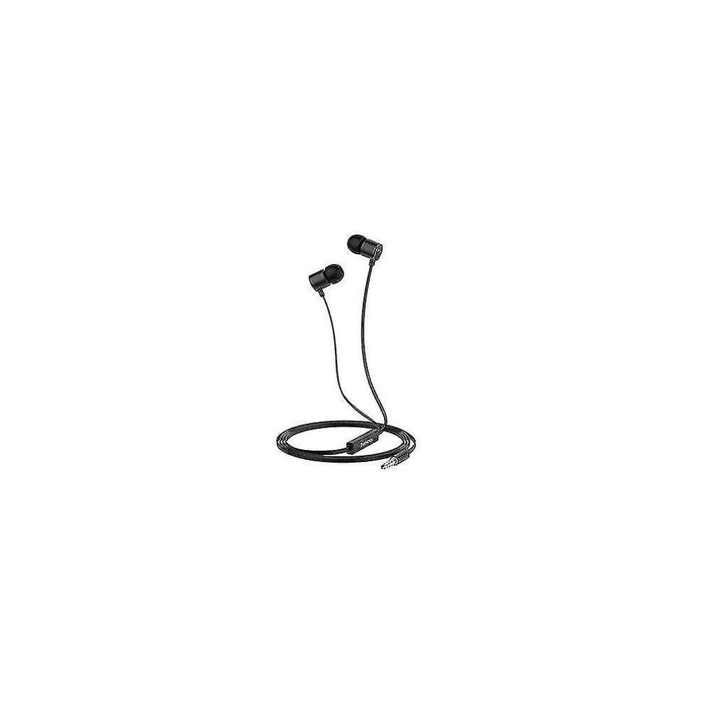 Fones de ouvido fones de ouvido m63 universal 3,5 mm com fio de controle de linha fone de ouvido intra-auricular com microfone para android cor preta