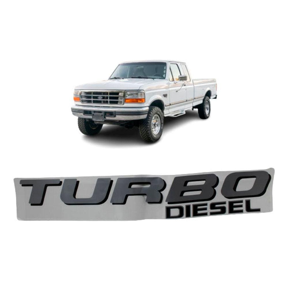 Adesivo F250 Turbo Diesel (Prata/Pto)