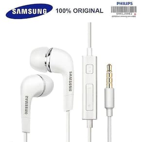 Fones de ouvido fones de ouvido samsung fone de ouvido  ehs64 com fio 3.5mm in-ear com microfone para samsung galaxy s8 s8edge