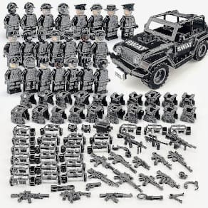 Blocos de construção militares série Black Special Police E Off