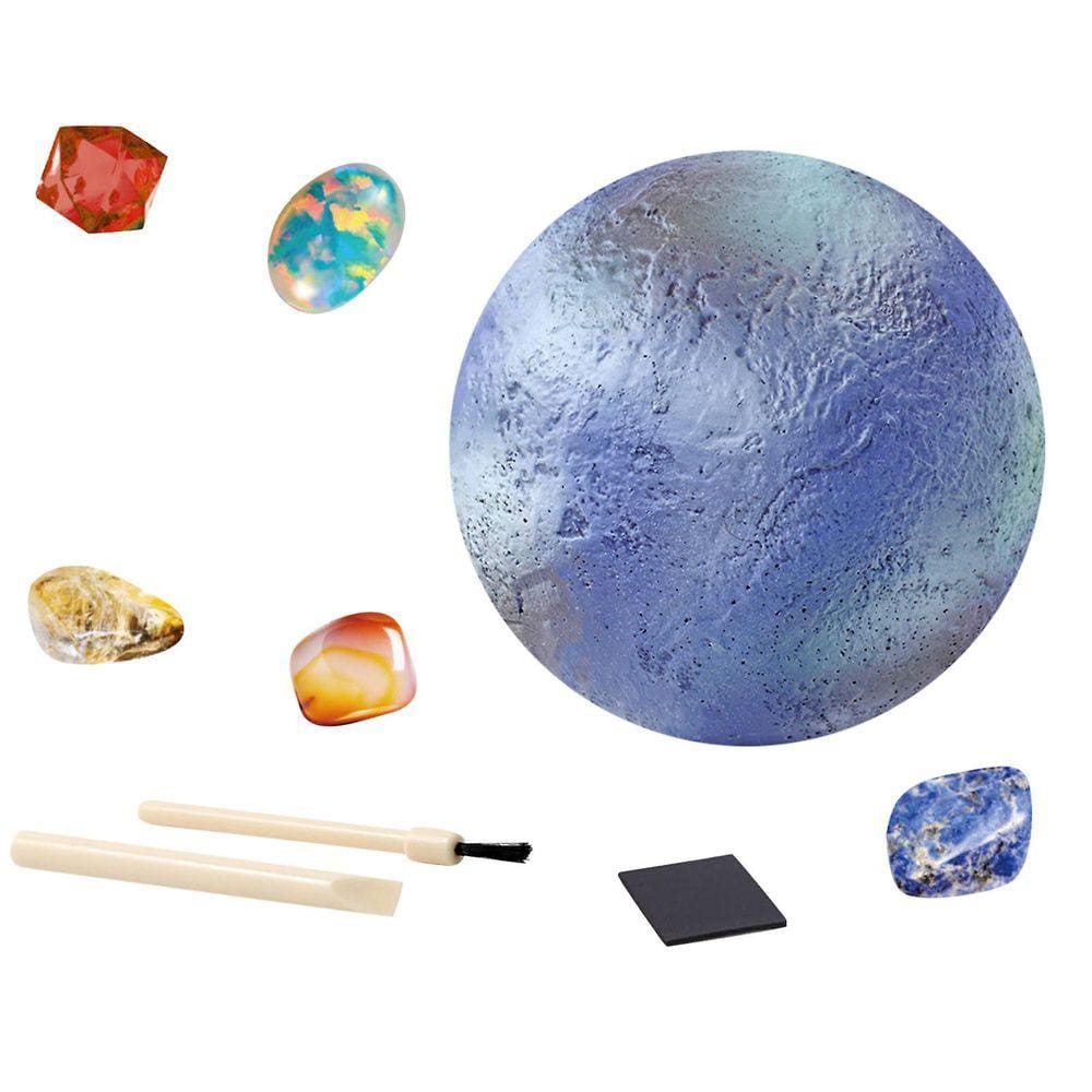 Pedra de Escavação Arqueológica Infantil Os Oito Planetas do Sistema Solar Brinquedo de Aventura