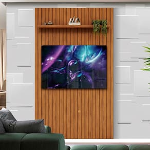 Painel De TV Para Sala Até 60 Polegadas Freijó Mirage Shop Jm