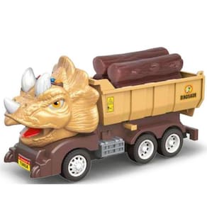 Carrinho Caminhão Dinotruck Fricção e Som Tiranossauro 1:16
