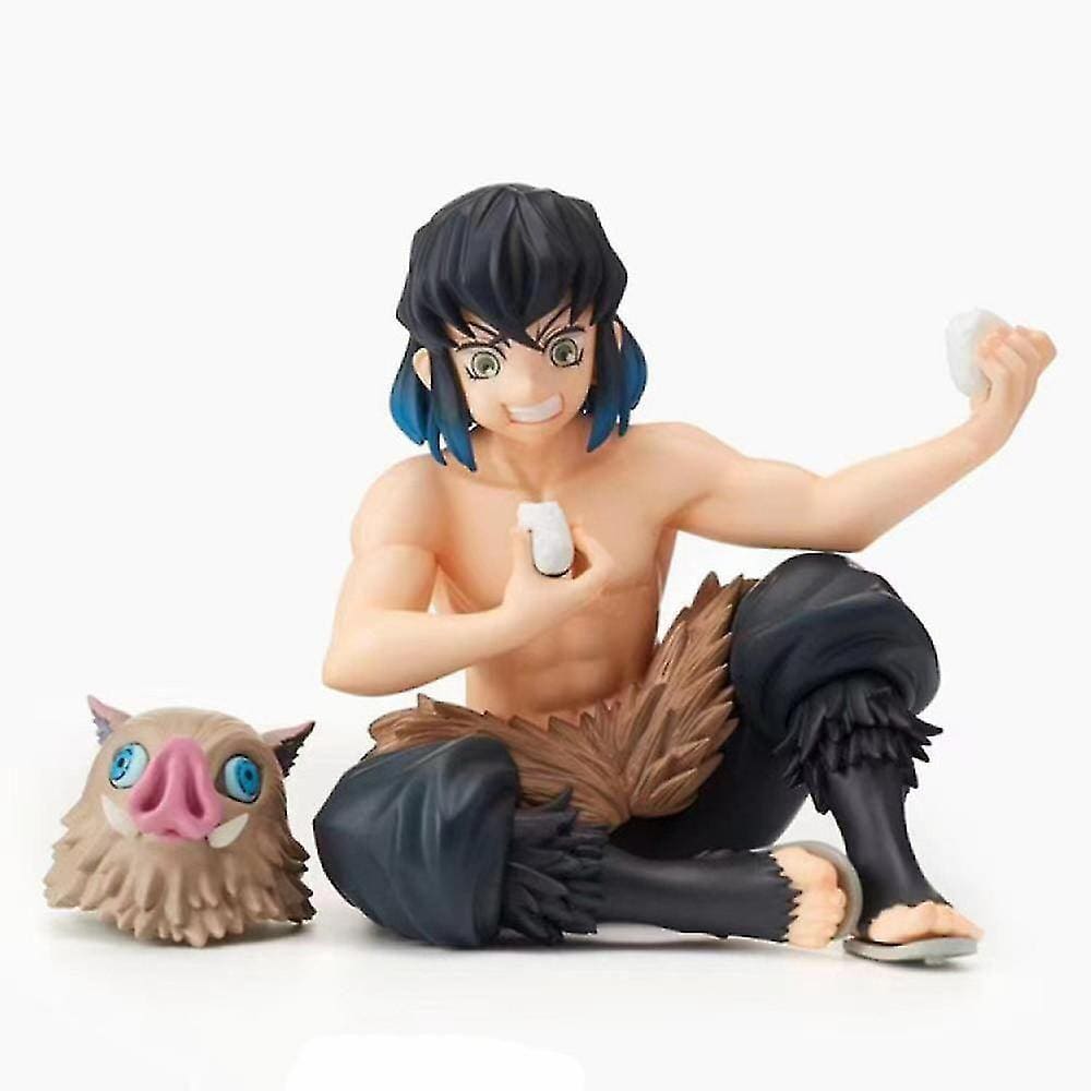 (Agatsuma Zenitsu) Sofirn Demon Slayer Figura Kimetsu No Yaiba Kamado Tanjiro Rice Ball Modelo Decoração Figuras Brinquedos