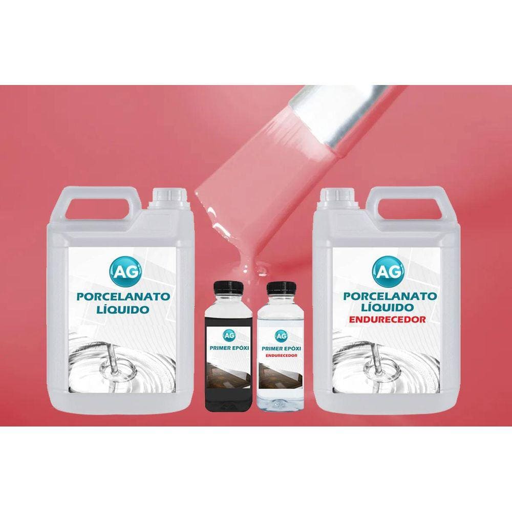 Kit Porc. Líquido Primer Epóxi + Resina Acab. - Cor Sólida
