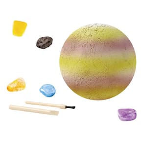 Kit de mineração do planeta - Brinquedos educativos científicos - Brinquedos do sistema solar da ciência infantil - Explorando joias - e escavando bri