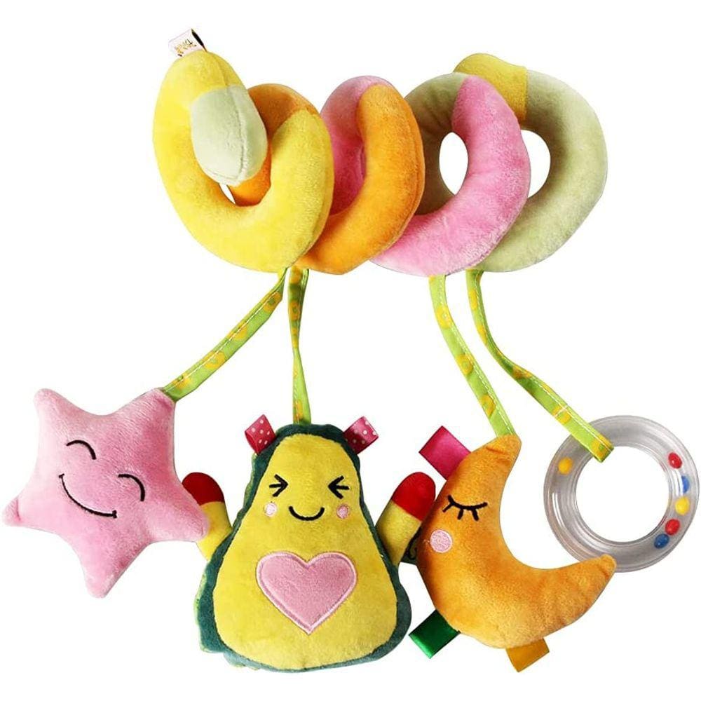 Brinquedos pendurados para cadeirinha Crib Mobile, Baby Spiral infantil