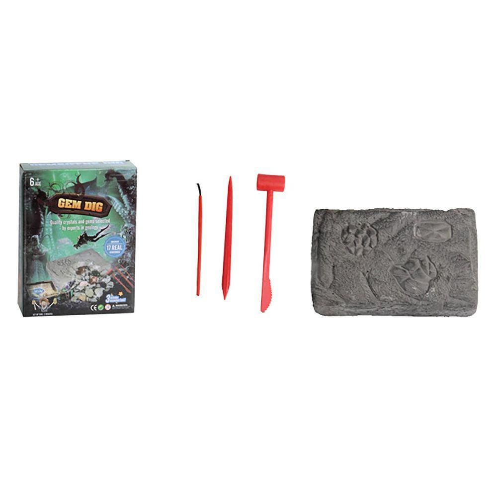 Kit de pedras preciosas Escavar 15 joias reais, ciência do caule e brinquedos educativos
