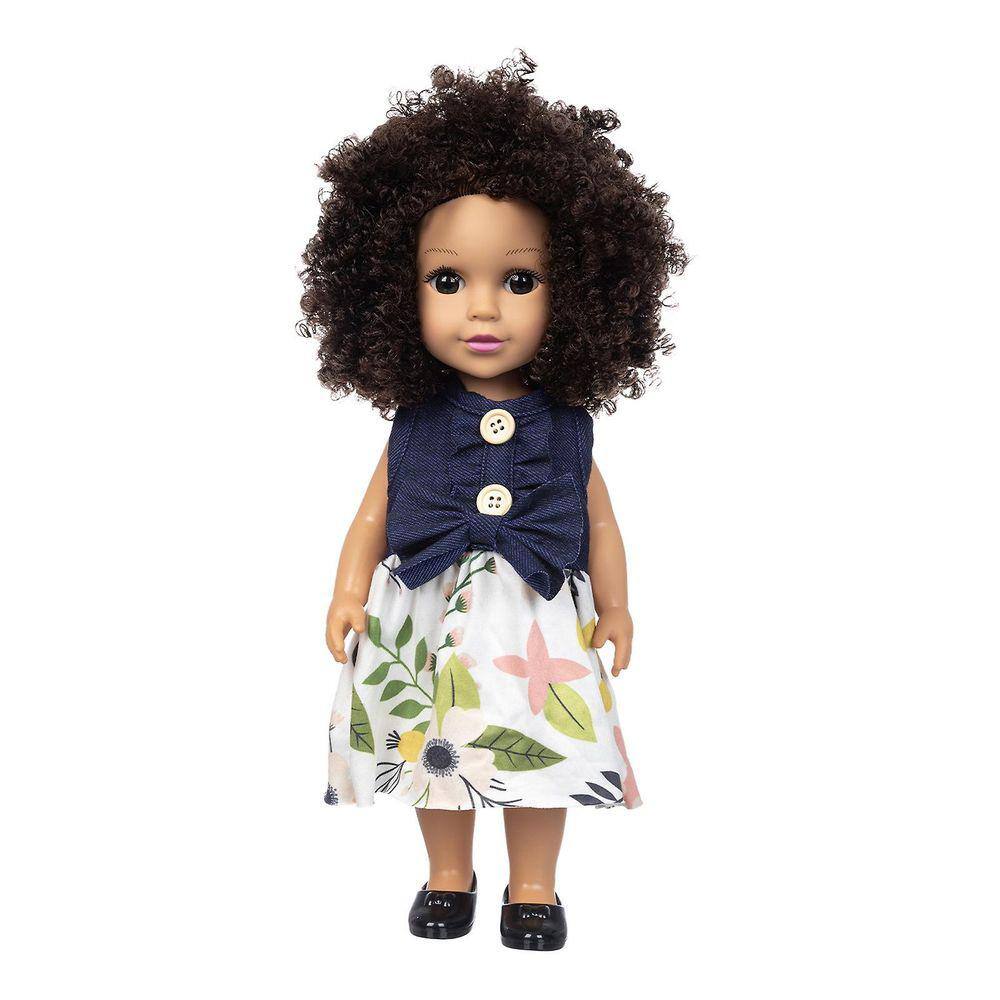 Cabelo encaracolado Boneca Bonita Simulação Boneca Boneca de Cabelo Encaracolado Bonito Brinquedo