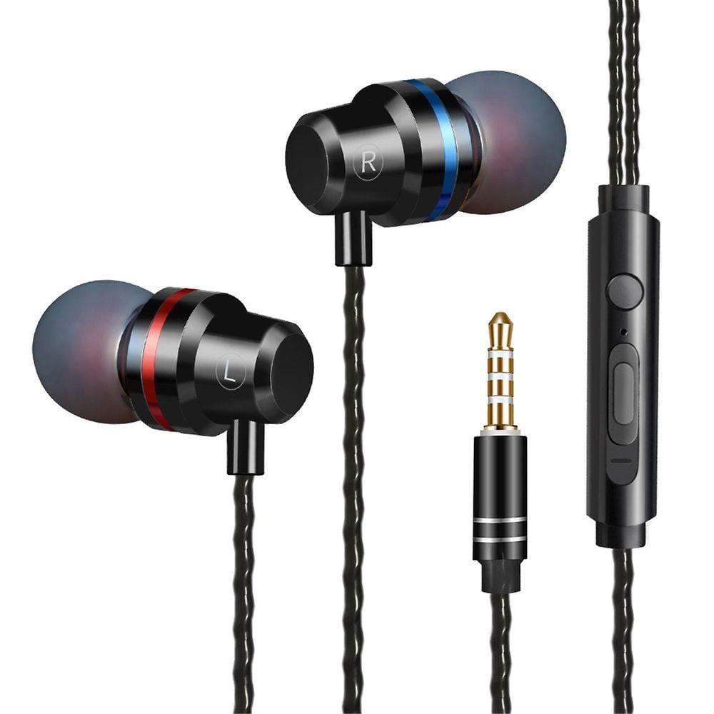 Fones de ouvido esportivos com fio Hifi Super Bass Headset 3.5mm fone de ouvido intra-auricular fones de ouvido estéreo