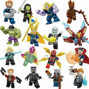 16pcs Super Heróis Fit Lego Avengers Guerra Infinita Mini Figura