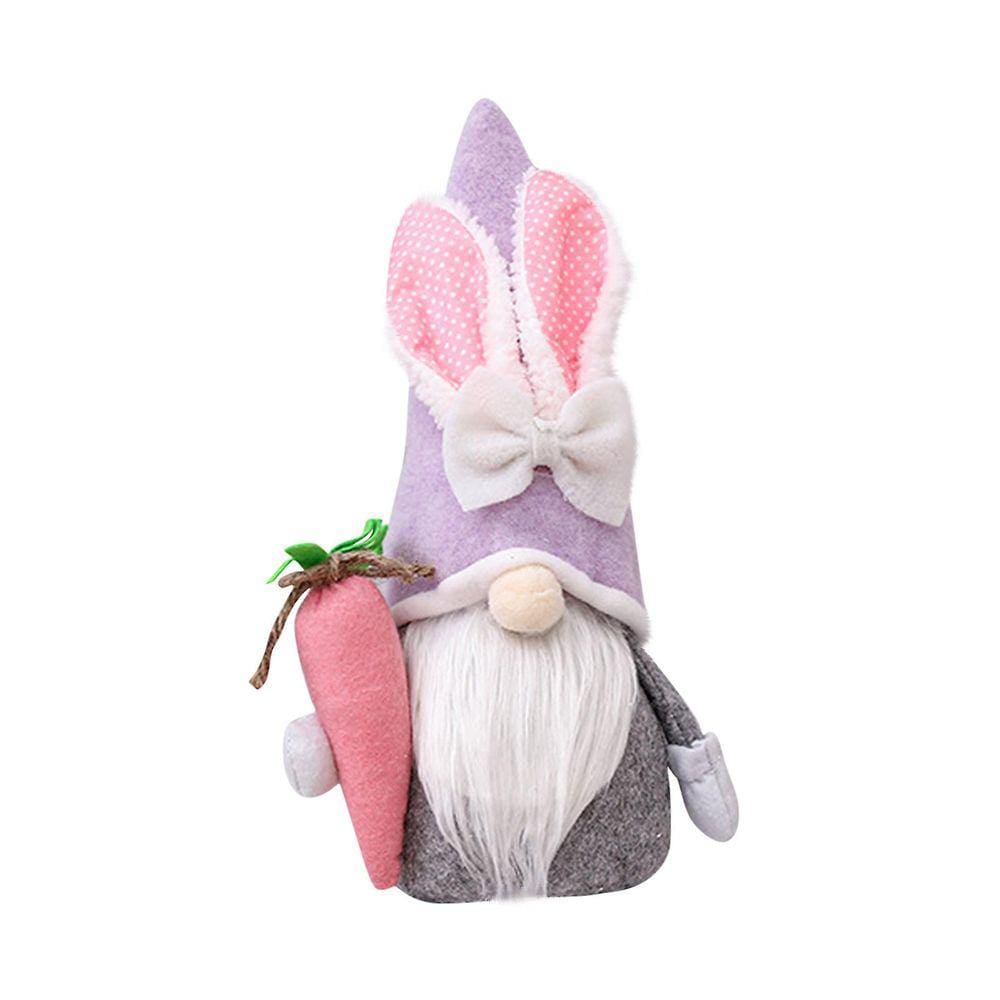 Decoração de Páscoa Lã Coelho Bonito Boneca Sem Rosto Decoração para Casa Boneca Ornamento