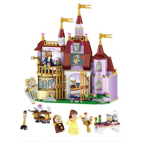 Brinquedos de bloco de construção montados princesa Bell Magic Castle Chi