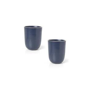 Jogo De Caneca Copa E Cia 2 Peças Vivant Em Cerâmica Azul